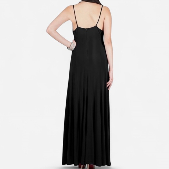 Viris Zamara Women’s Sleeveless Maxi Dress Black Sz Medium Evening Prom Wedding - Picture 4 of 12